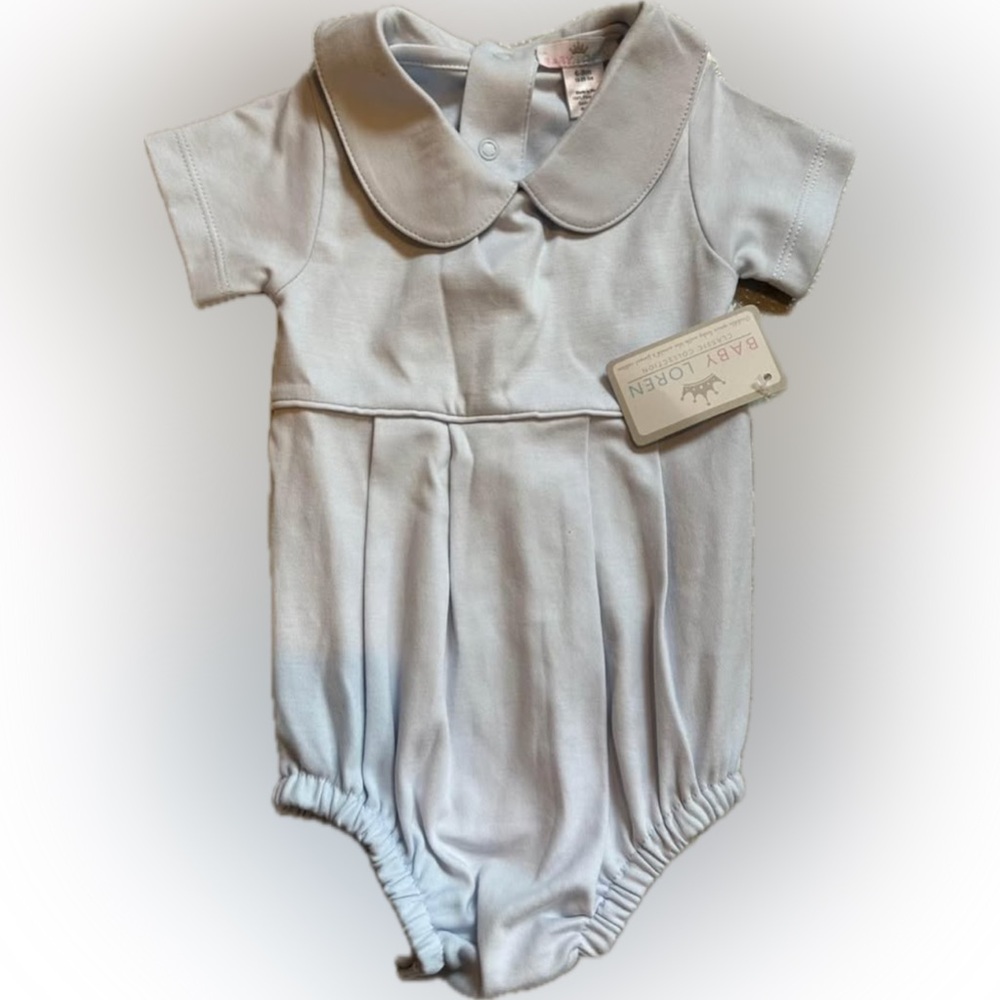 Blue Formal Onesie, 6-9 months